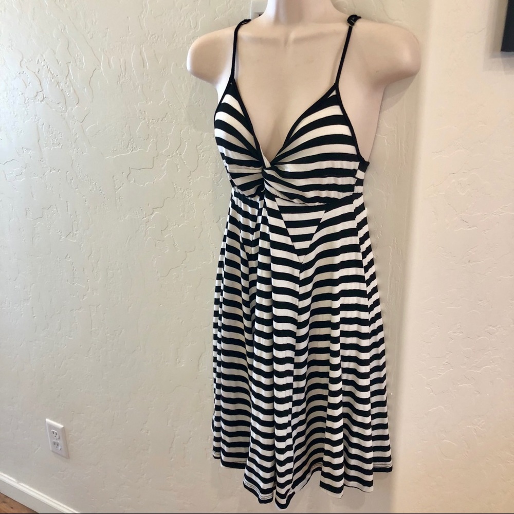 NWT Final touch black striped dress